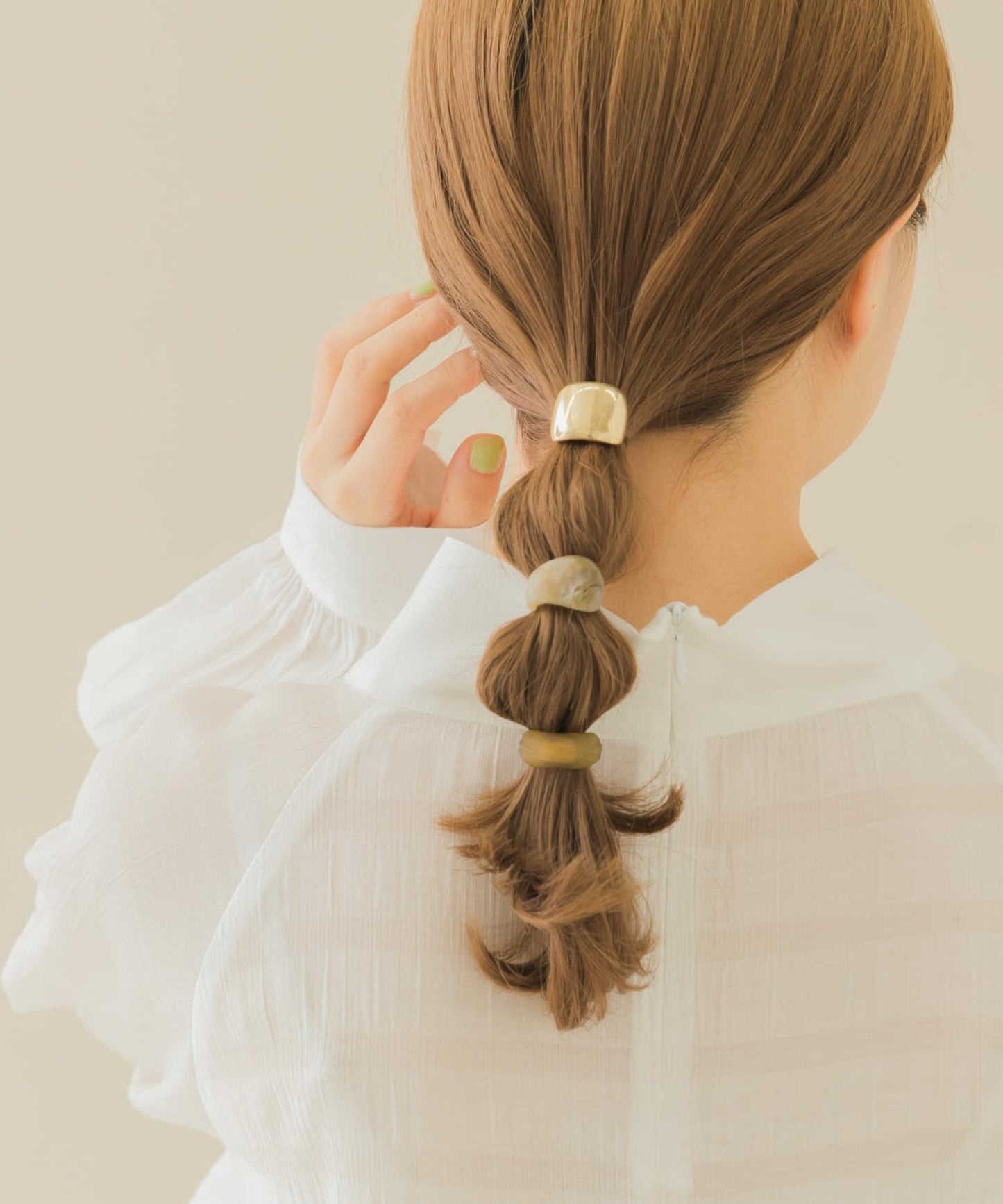 啞光金屬髮圈套裝