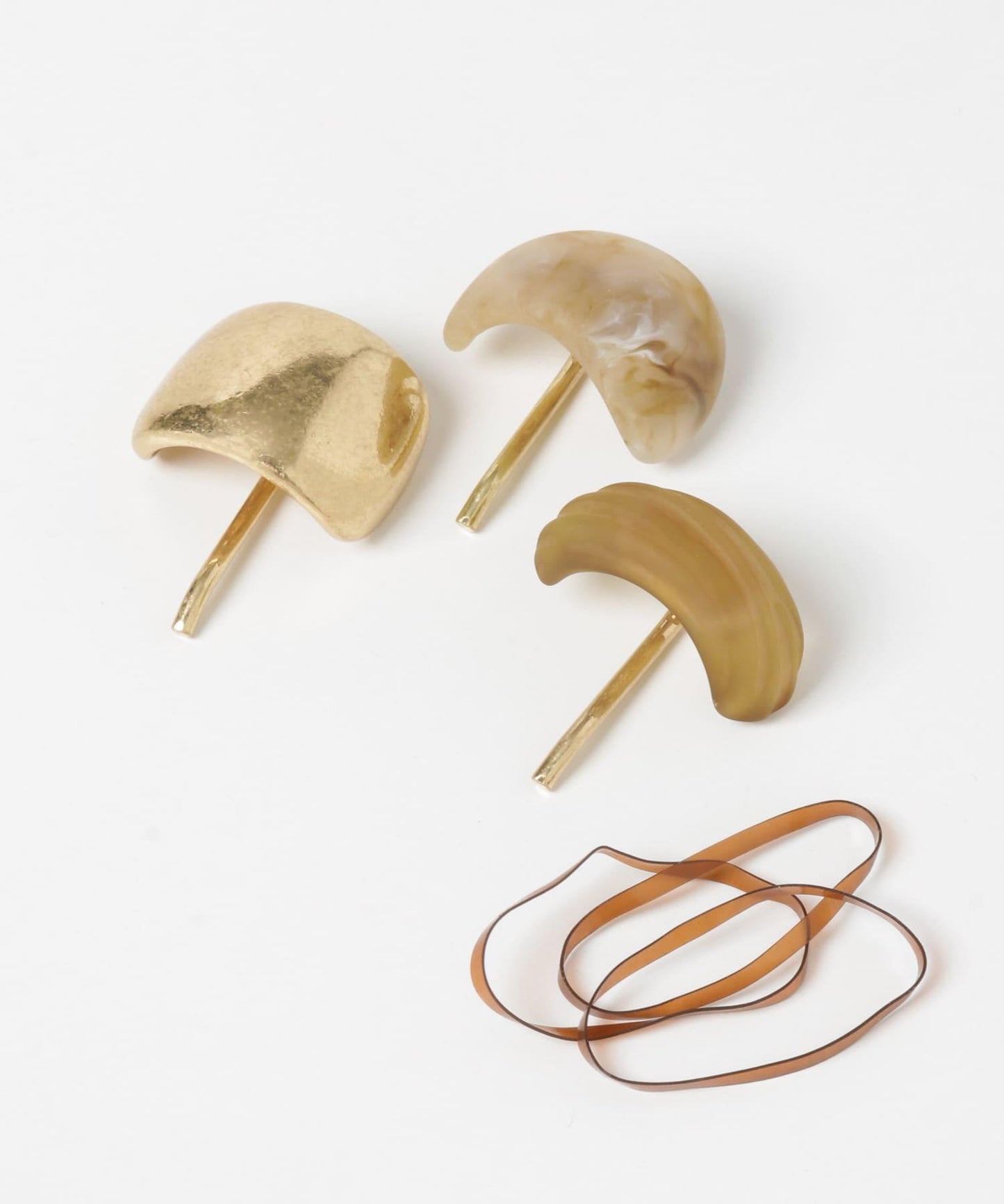 啞光金屬髮圈套裝