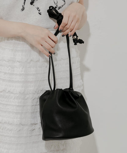 圓形束口單肩包