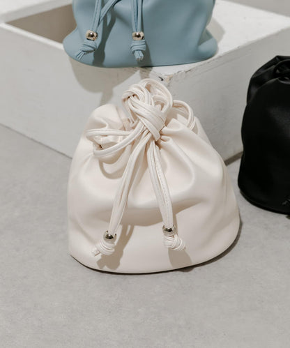 圓形束口單肩包