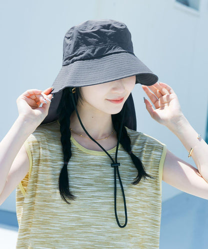 防潑水/防紫外線遮陽漁夫帽