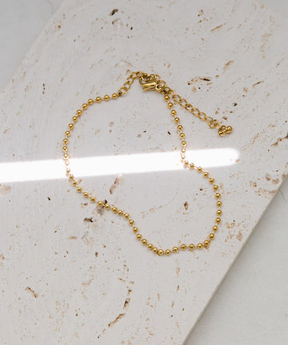 不鏽鋼圓球簡約手鍊