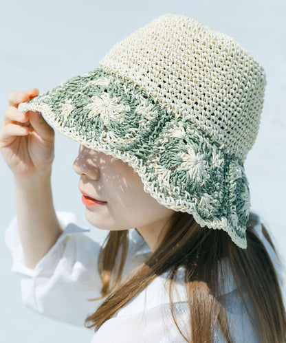 鉤針花樣紙草帽