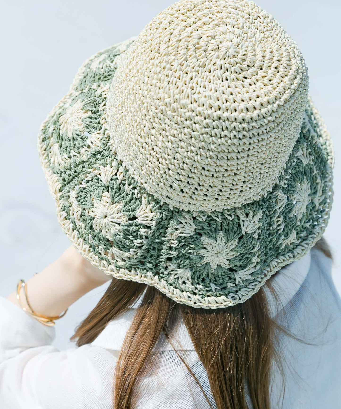 鉤針花樣紙草帽