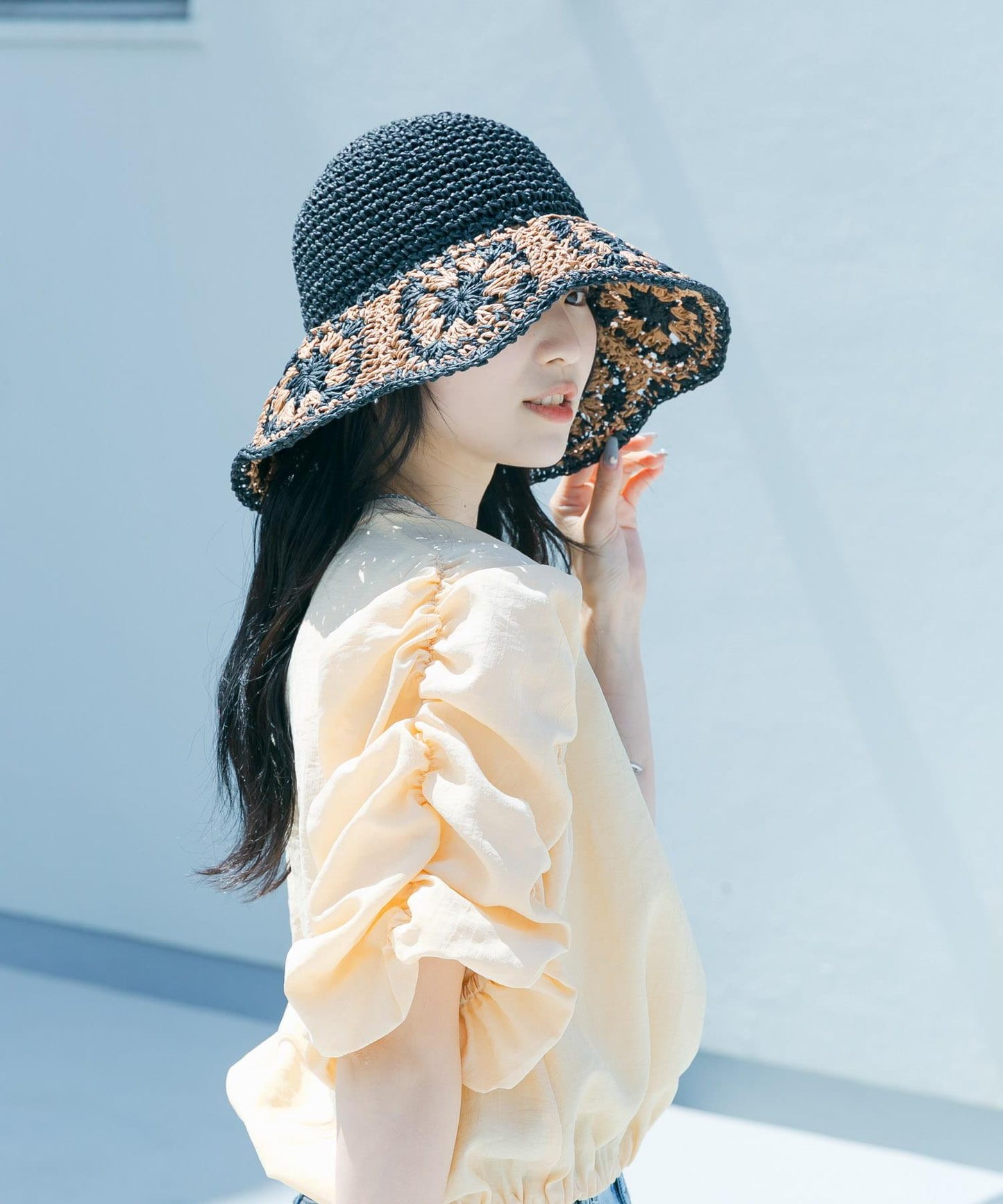 鉤針花樣紙草帽