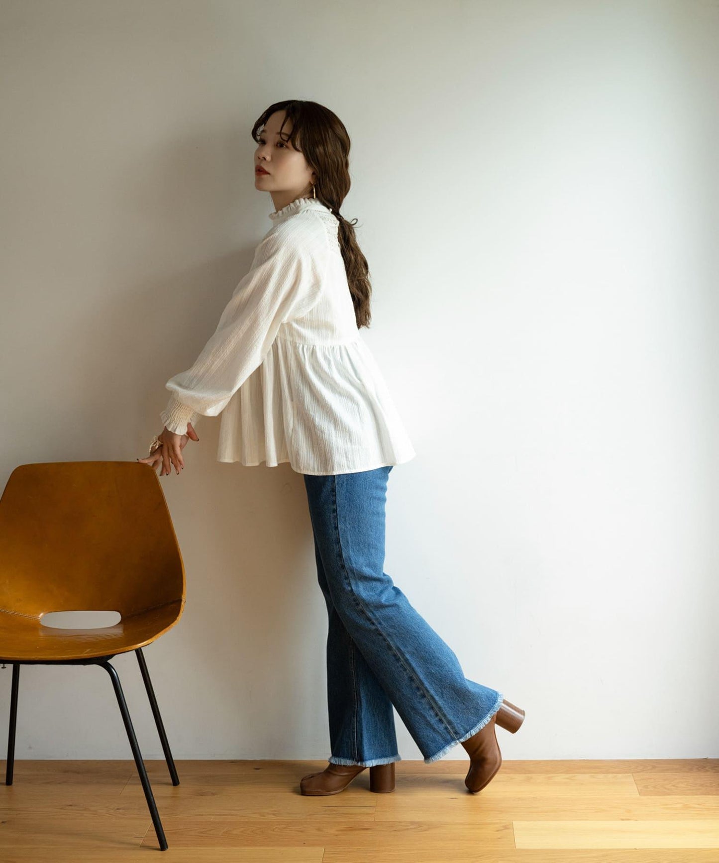 【/部分門店限定】NaokoTakayama蕾絲襯衫