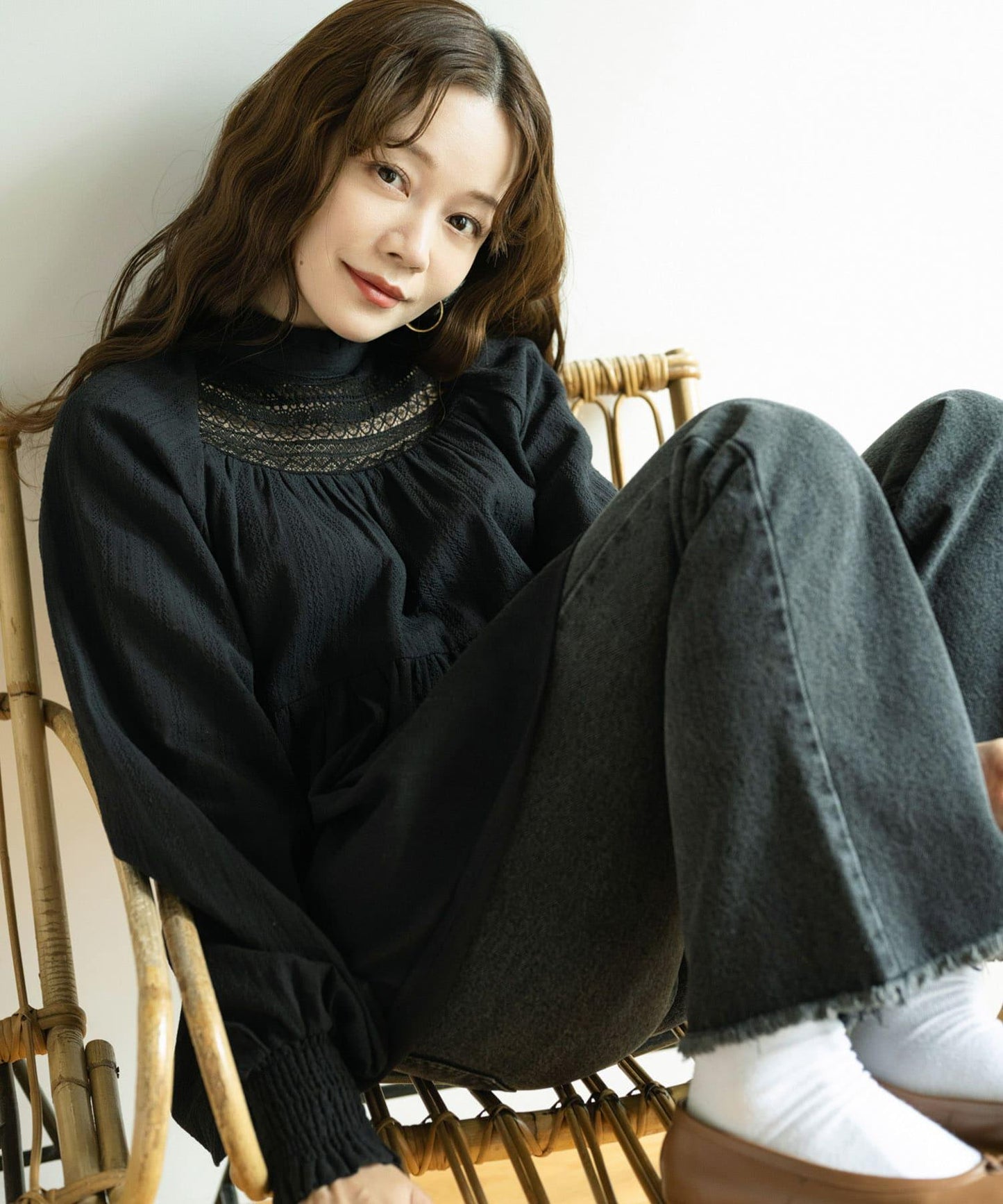 【/部分門店限定】NaokoTakayama蕾絲襯衫