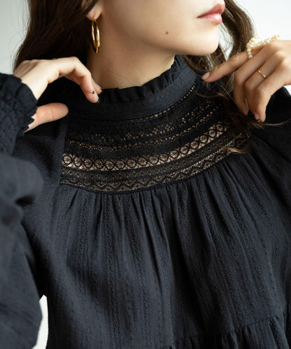 【/部分門店限定】NaokoTakayama蕾絲襯衫