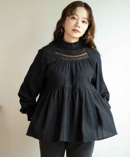 【/部分門店限定】NaokoTakayama蕾絲襯衫