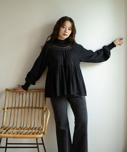 【/部分門店限定】NaokoTakayama蕾絲襯衫