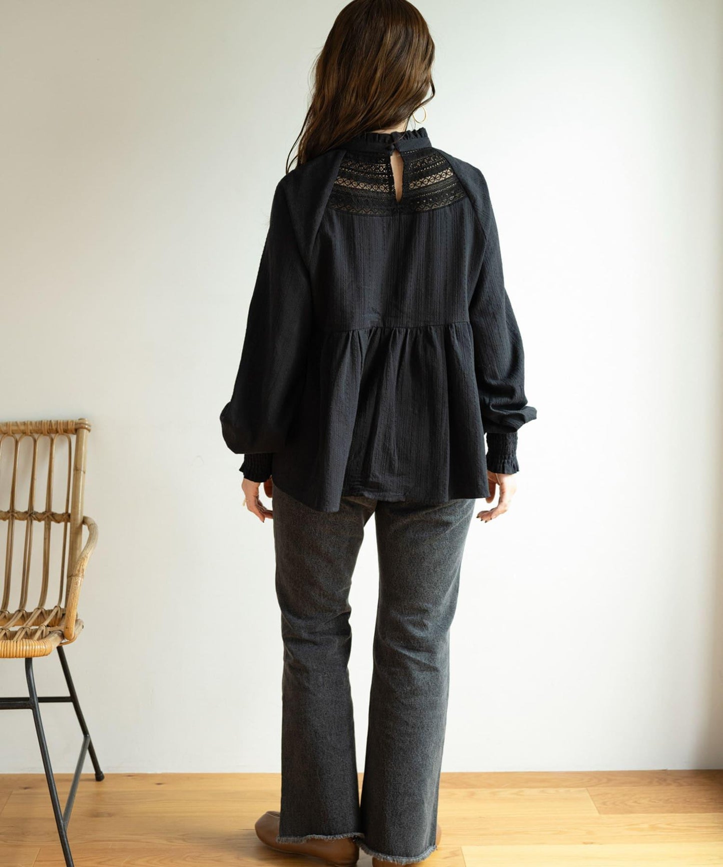 【/部分門店限定】NaokoTakayama蕾絲襯衫