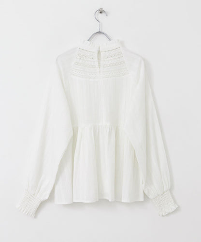 【/部分門店限定】NaokoTakayama蕾絲襯衫