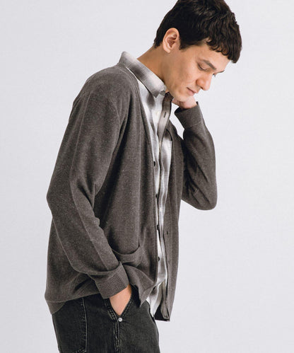 亞麻混紡針織開衫