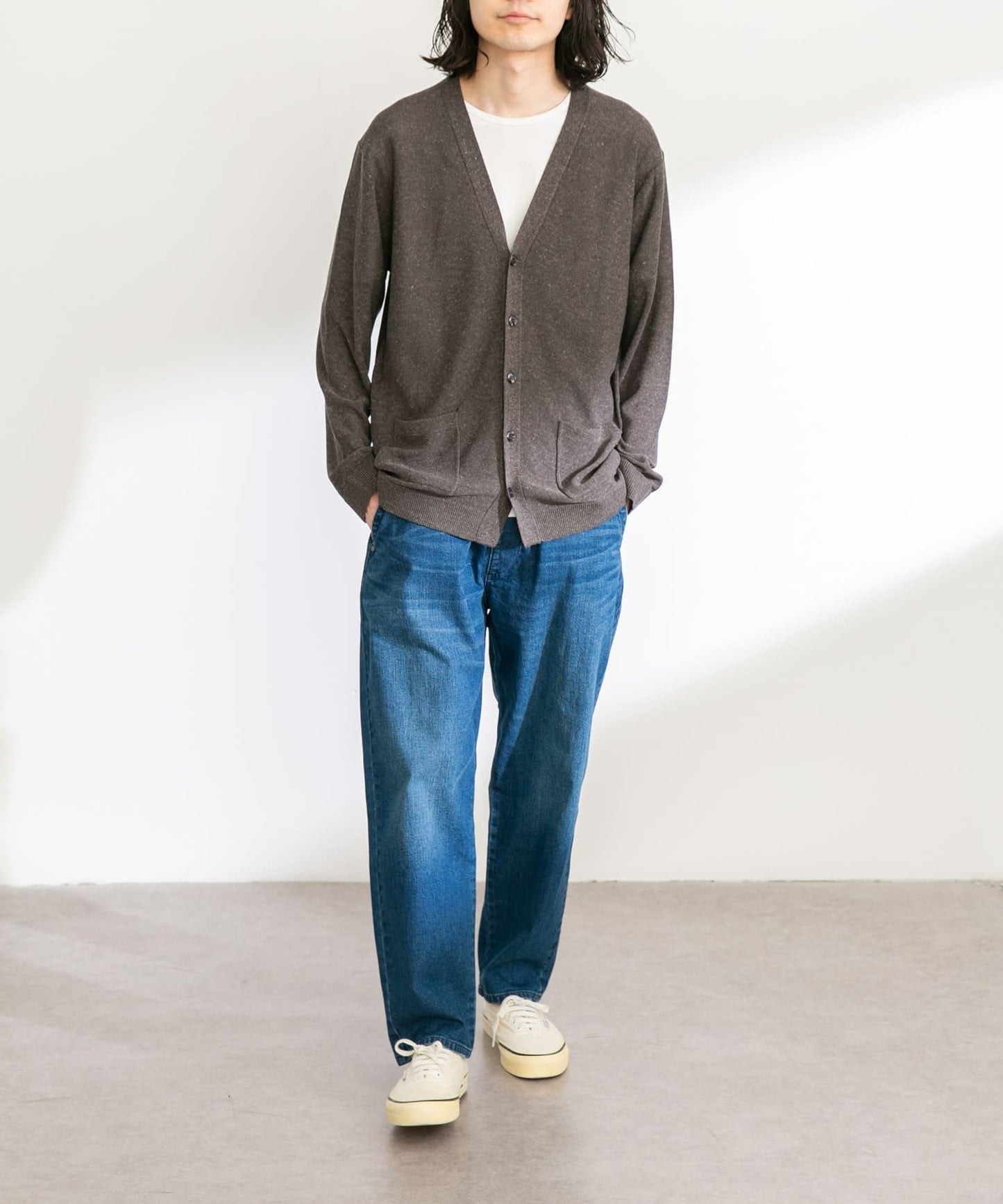 亞麻混紡針織開衫