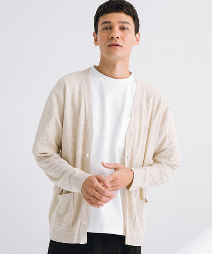 亞麻混紡針織開衫