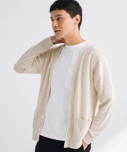 亞麻混紡針織開衫