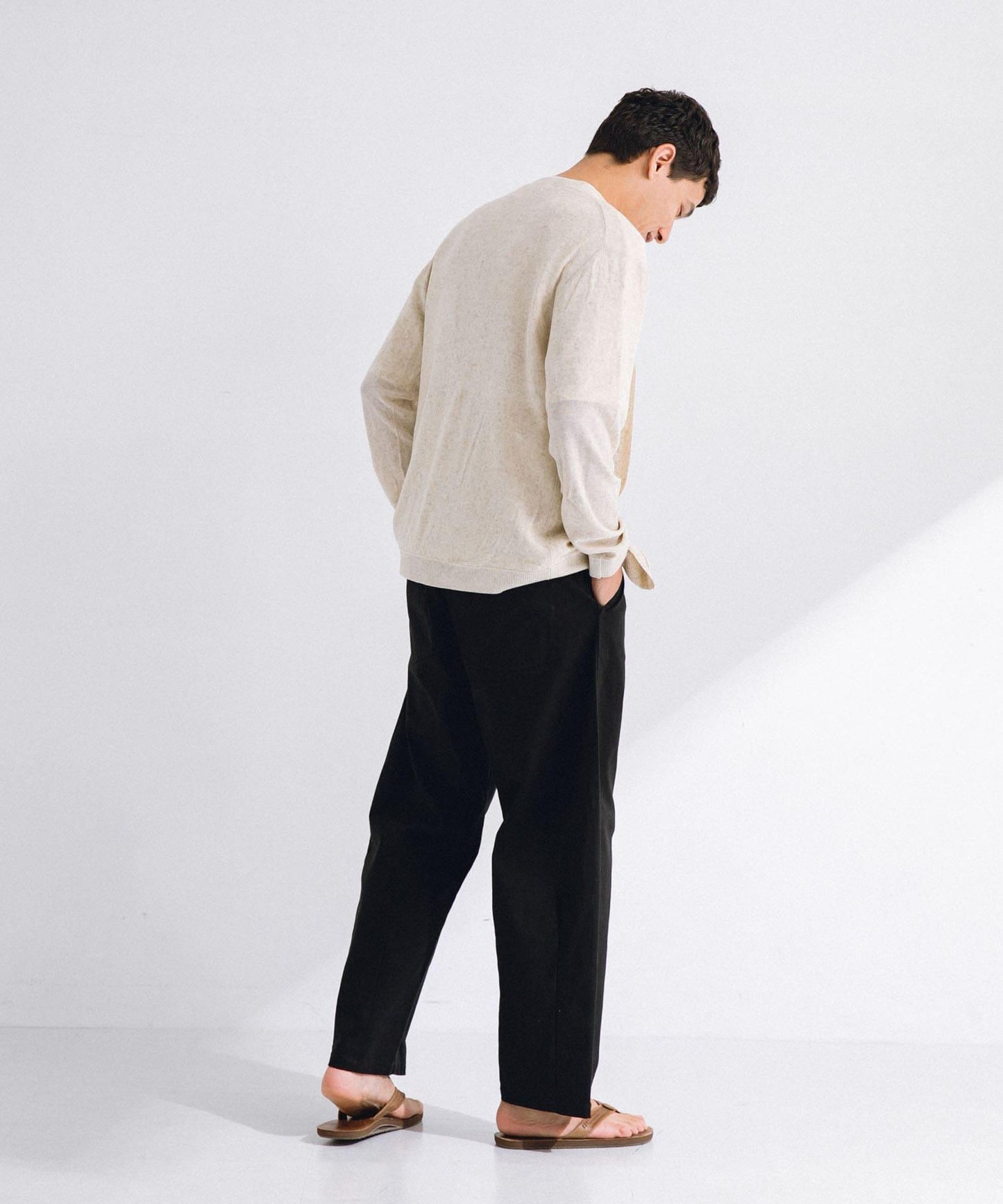 亞麻混紡針織開衫