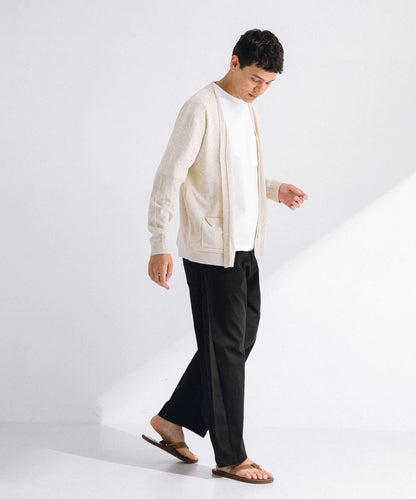 亞麻混紡針織開衫