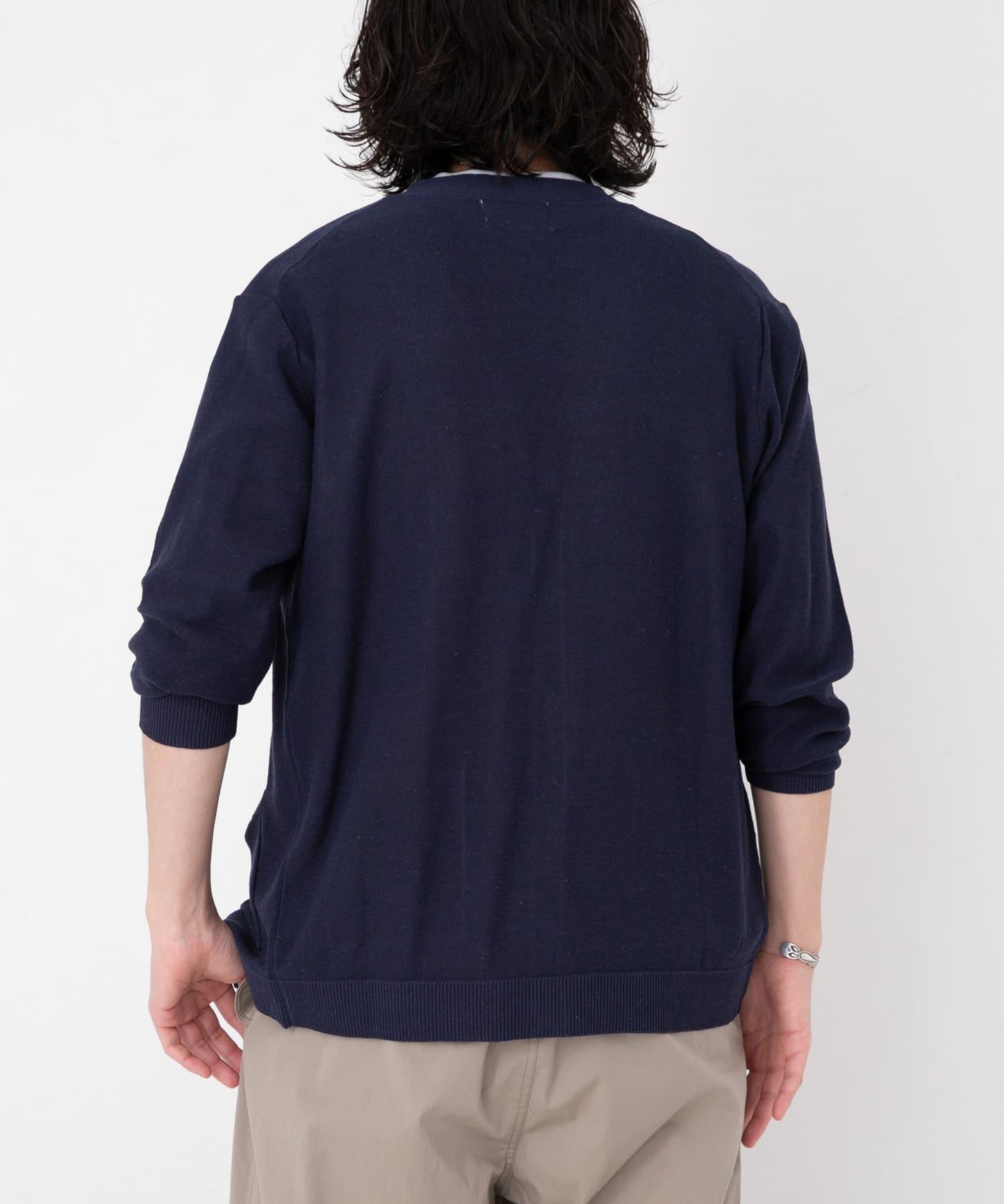 亞麻混紡針織開衫