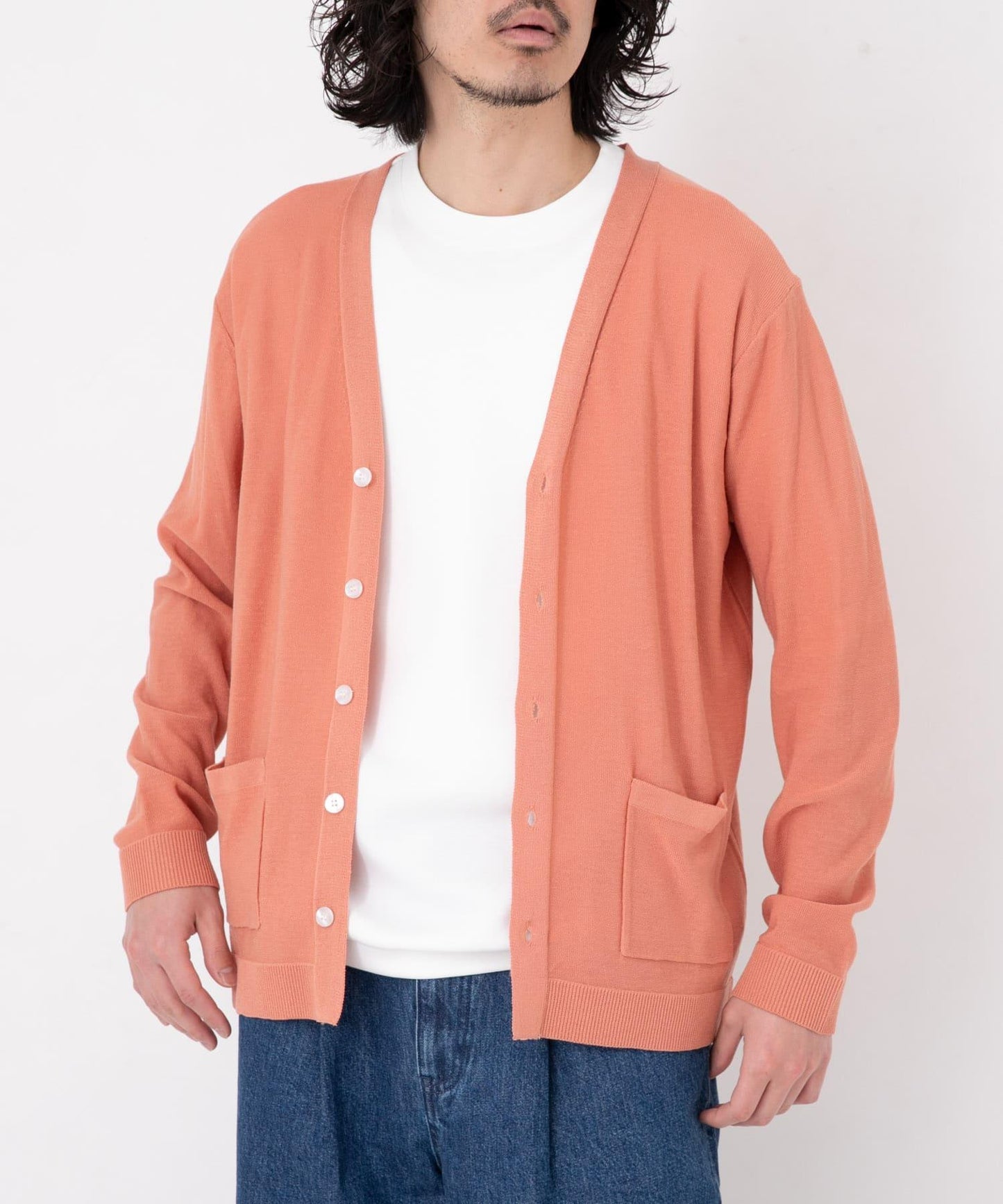 亞麻混紡針織開衫