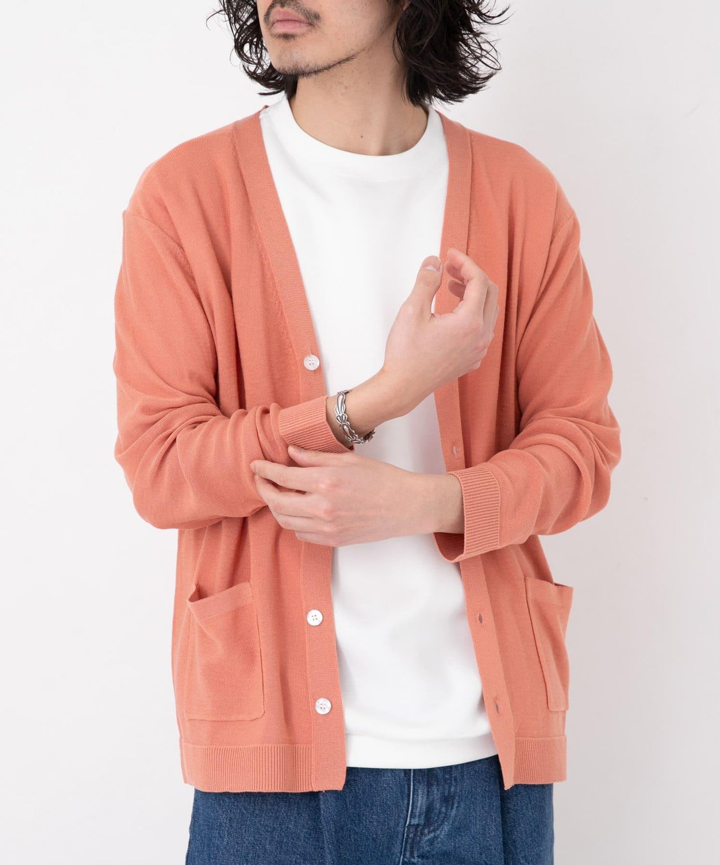 亞麻混紡針織開衫