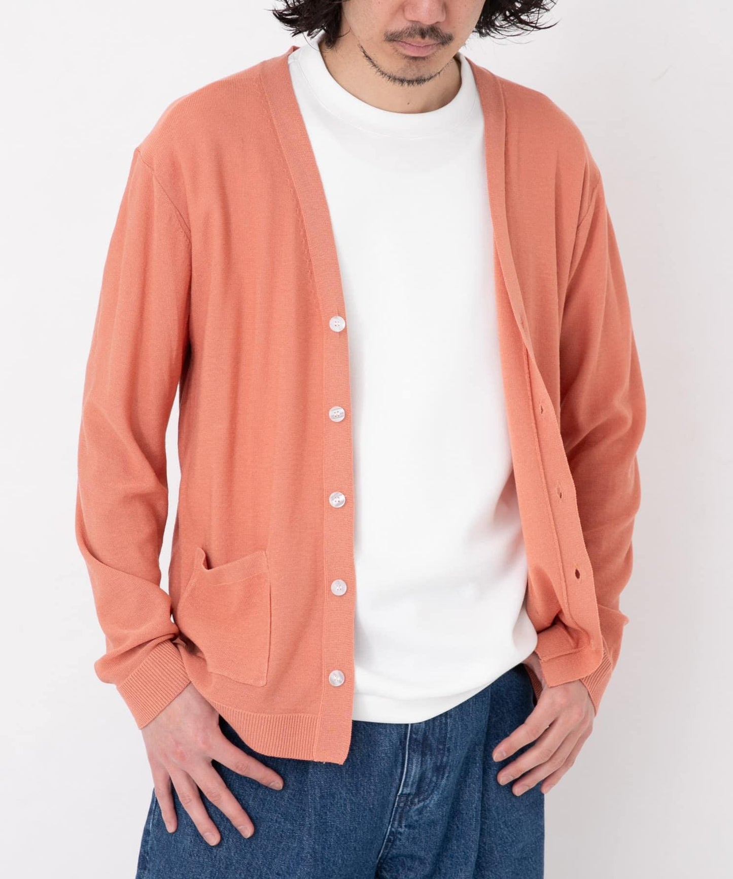 亞麻混紡針織開衫