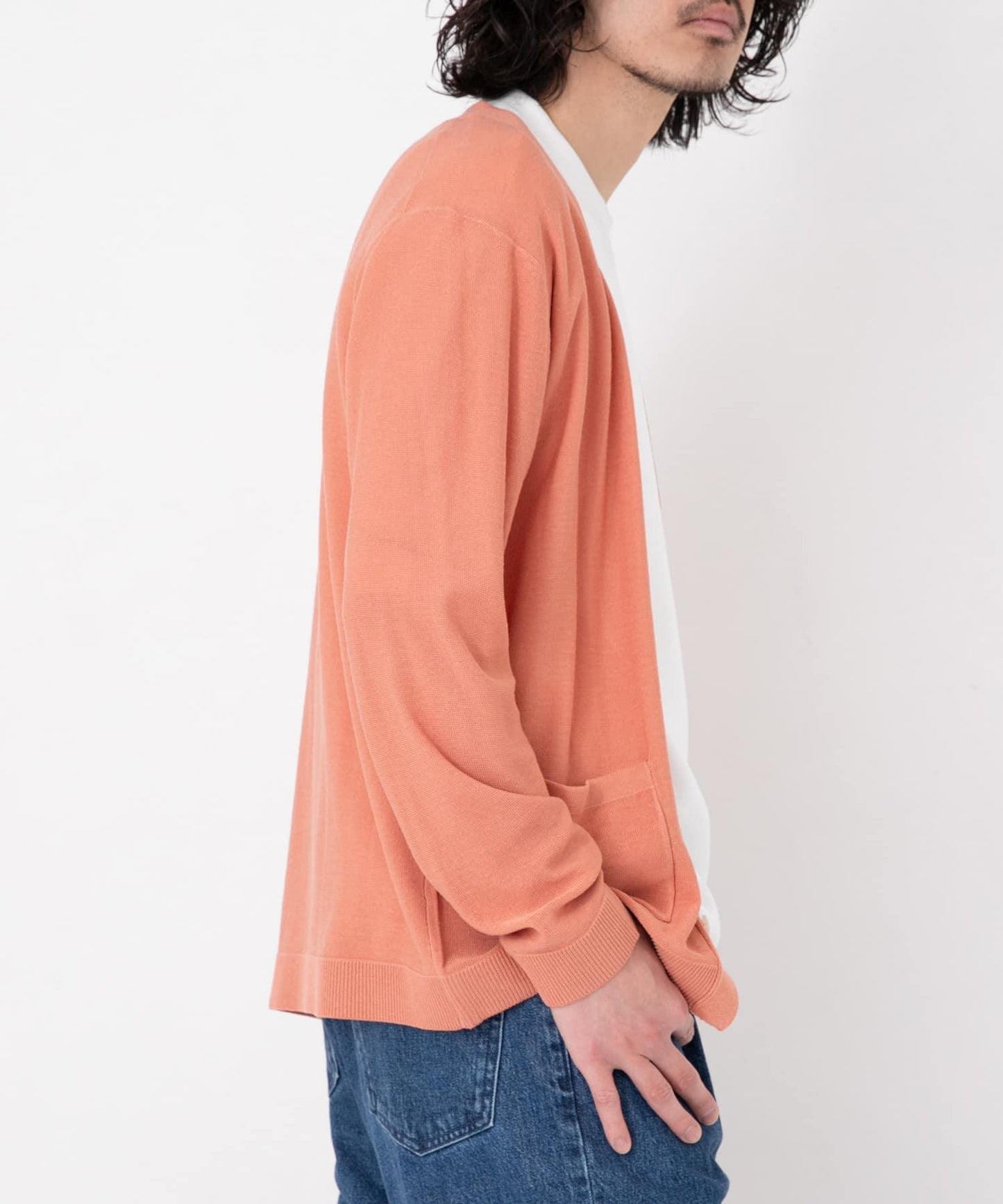 亞麻混紡針織開衫