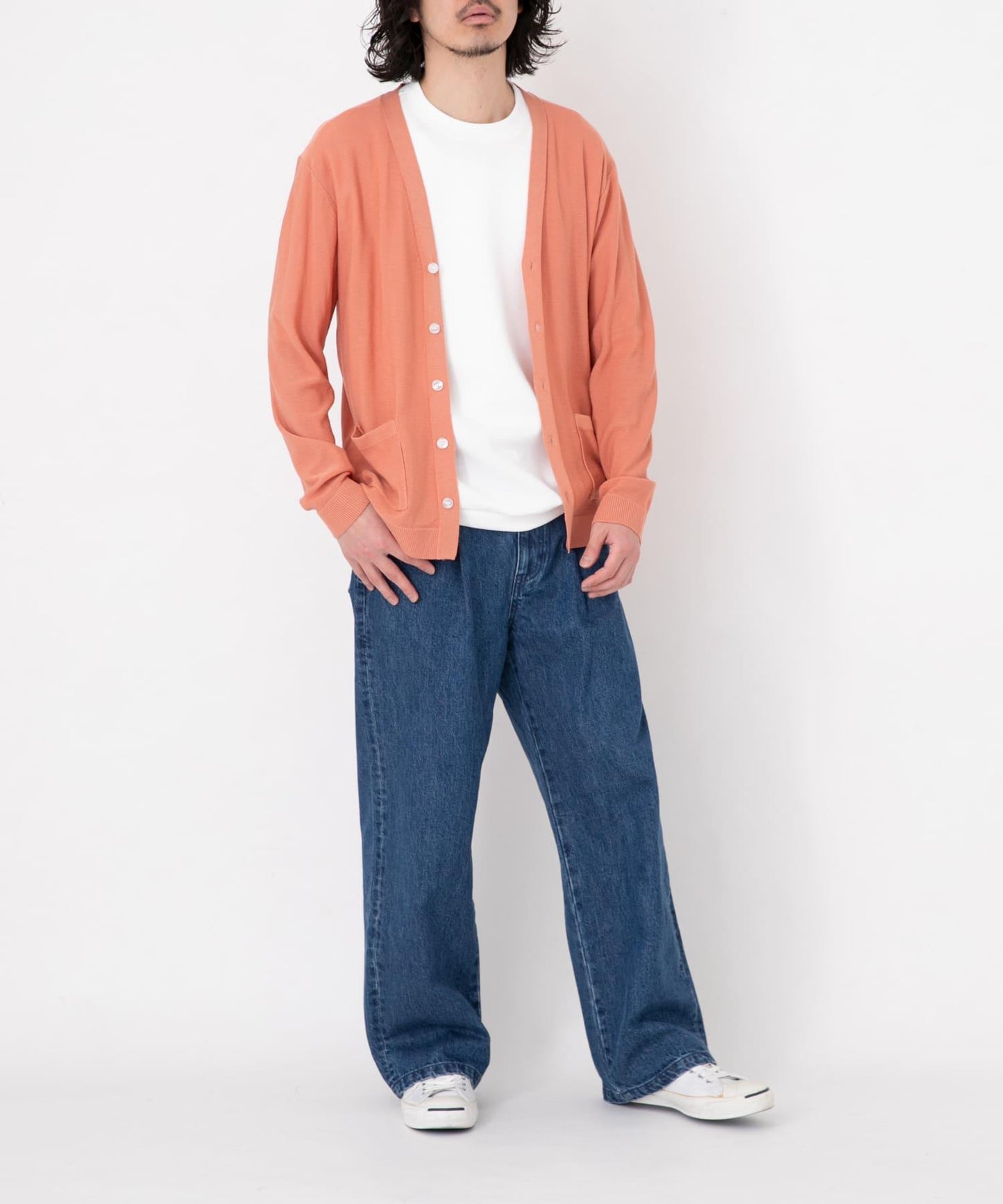 亞麻混紡針織開衫