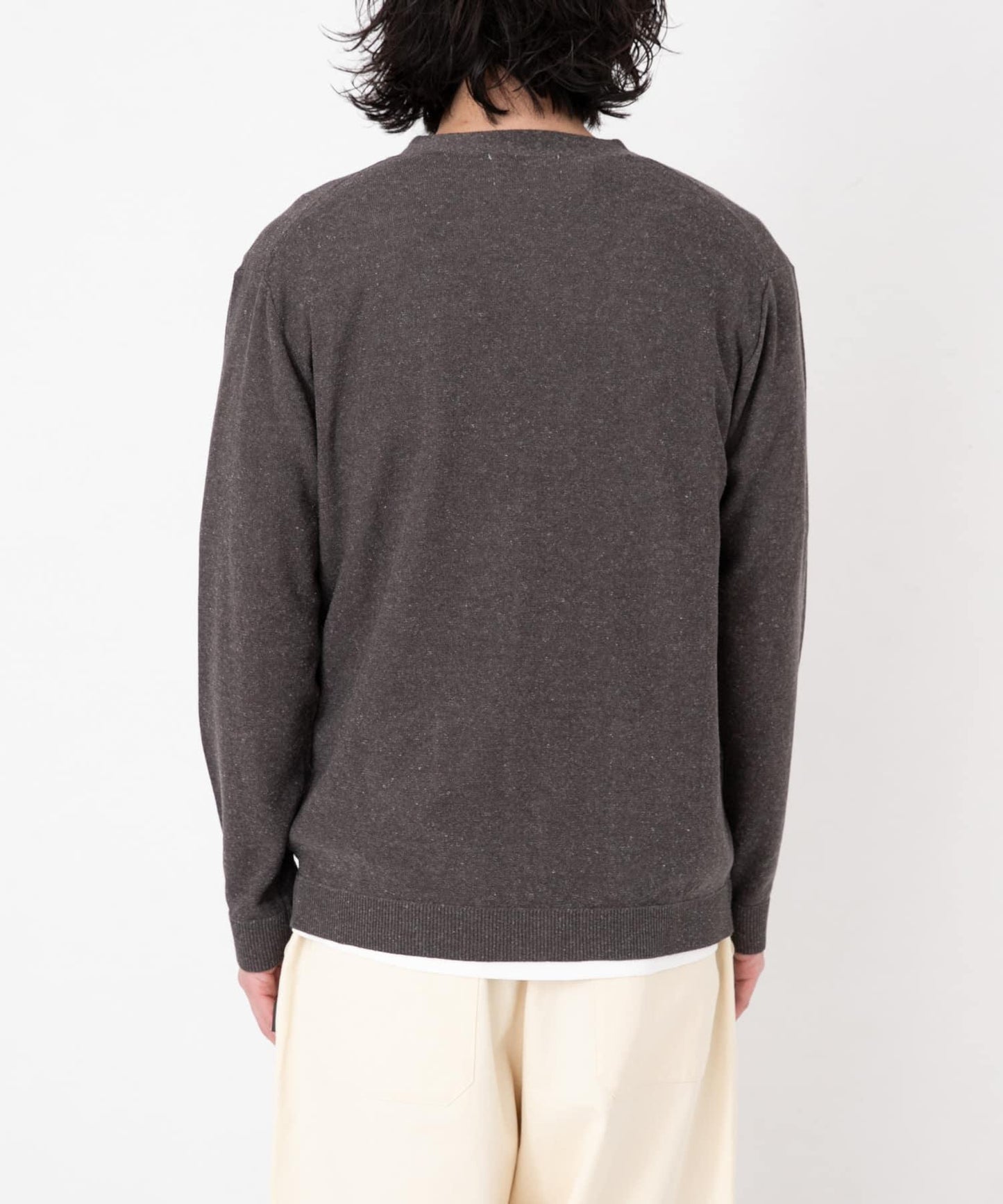 亞麻混紡針織開衫