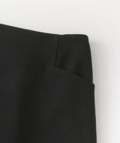 仿羊毛呢A字迷你裙