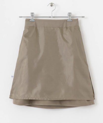 仿羊毛呢A字迷你裙