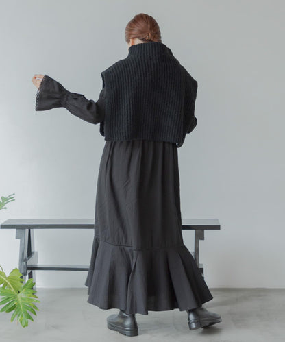 NaokoTakayama聯名荷葉邊連衣裙