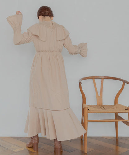 NaokoTakayama聯名荷葉邊連衣裙