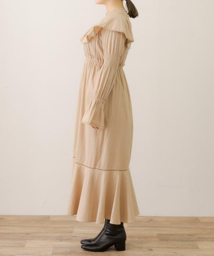 NaokoTakayama聯名荷葉邊連衣裙
