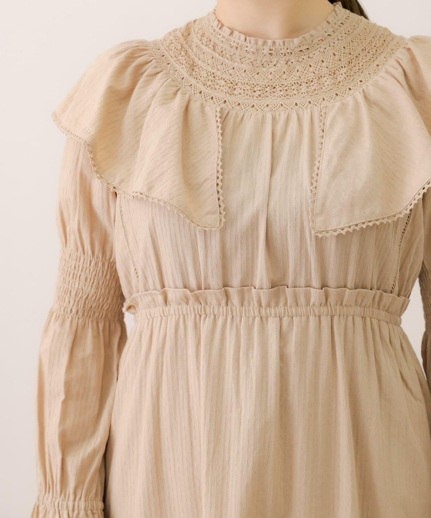 NaokoTakayama聯名荷葉邊連衣裙