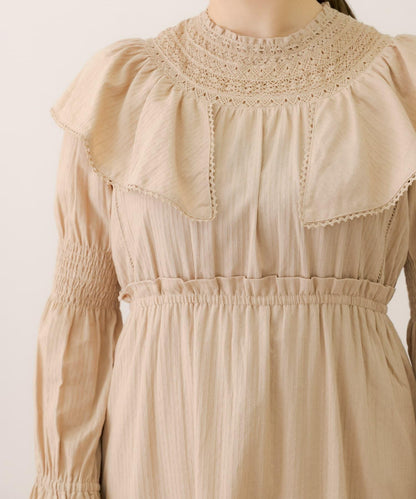 NaokoTakayama聯名荷葉邊連衣裙