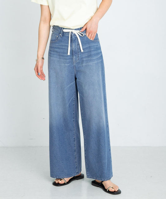 34碼/適合身材較矮人群款式 輕薄挺括寬鬆牛仔褲