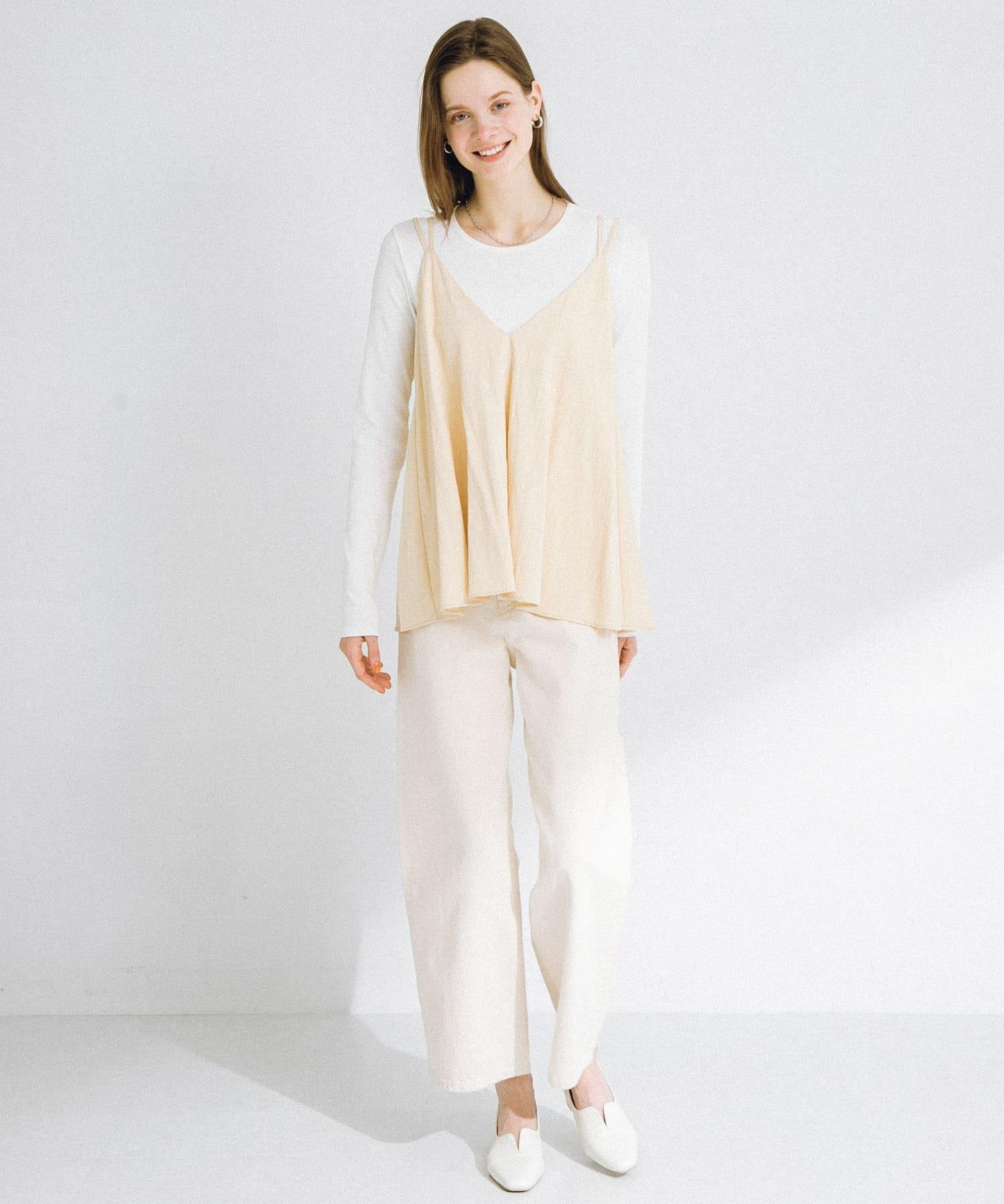 荷葉邊吊帶背心