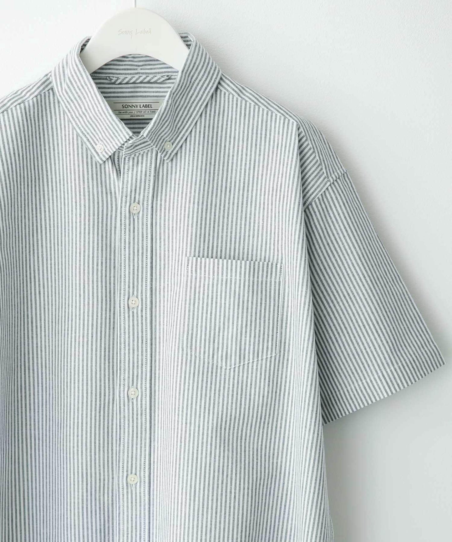 抗菌牛津紡扣領短袖襯衫