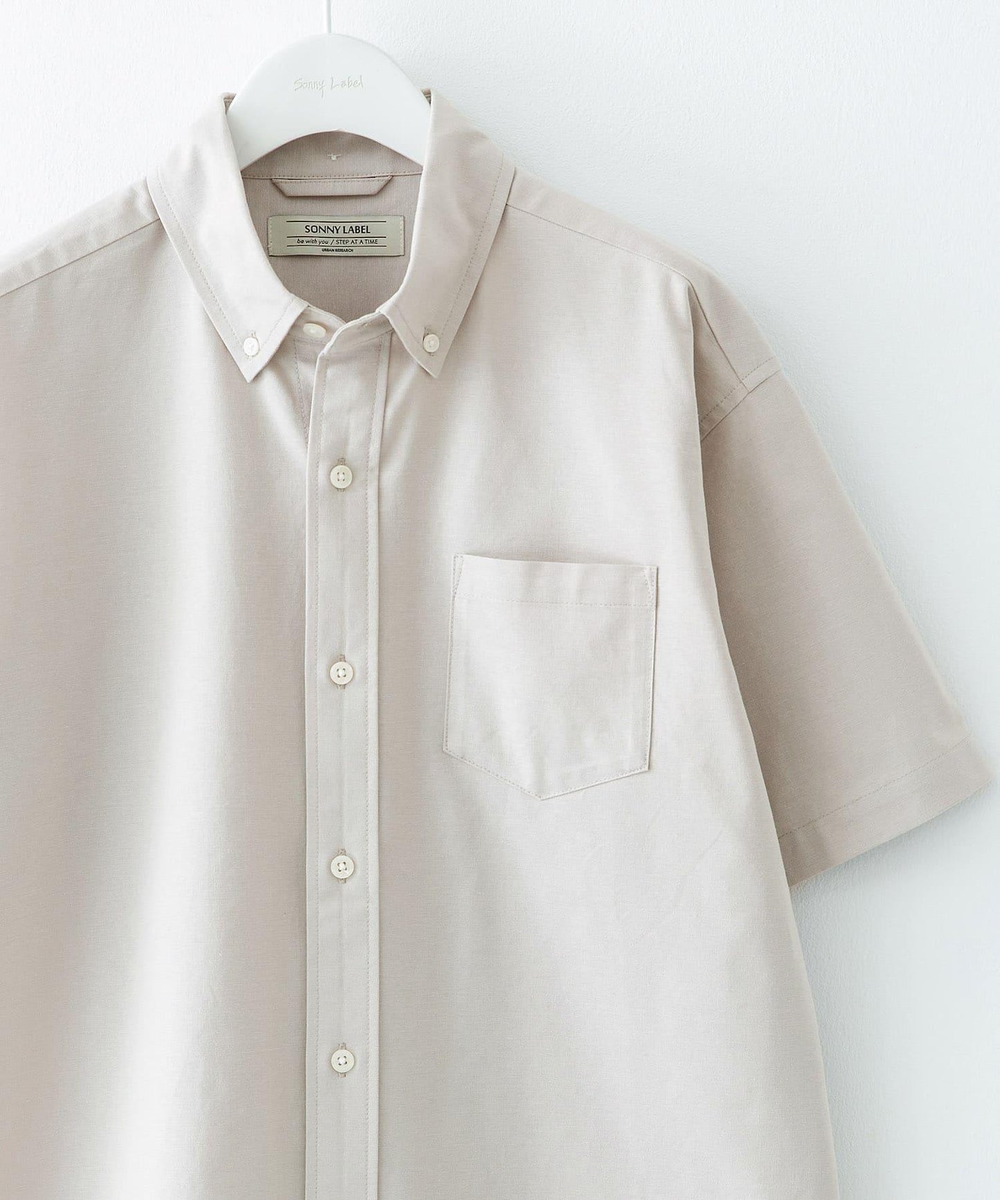 抗菌牛津紡扣領短袖襯衫