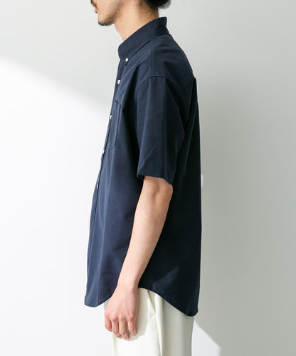 抗菌牛津紡扣領短袖襯衫