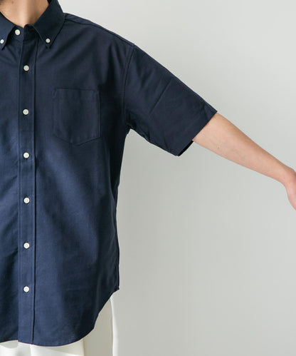 抗菌牛津紡扣領短袖襯衫