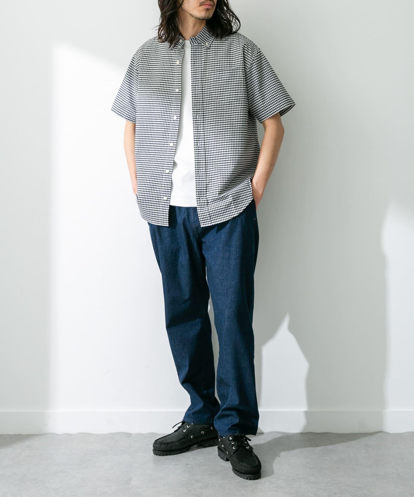 抗菌牛津紡扣領短袖襯衫