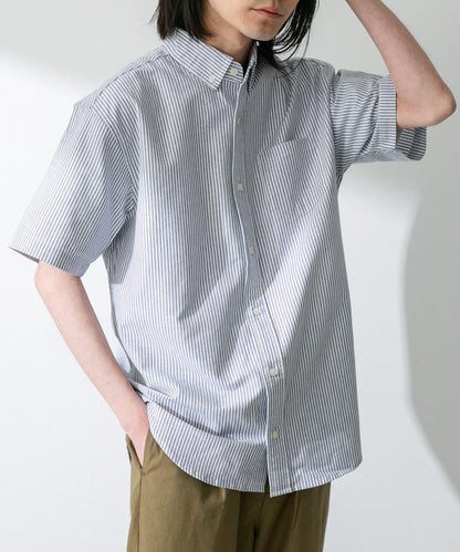 抗菌牛津紡扣領短袖襯衫