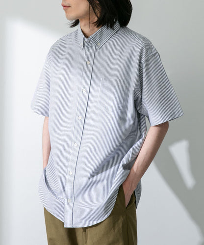 抗菌牛津紡扣領短袖襯衫