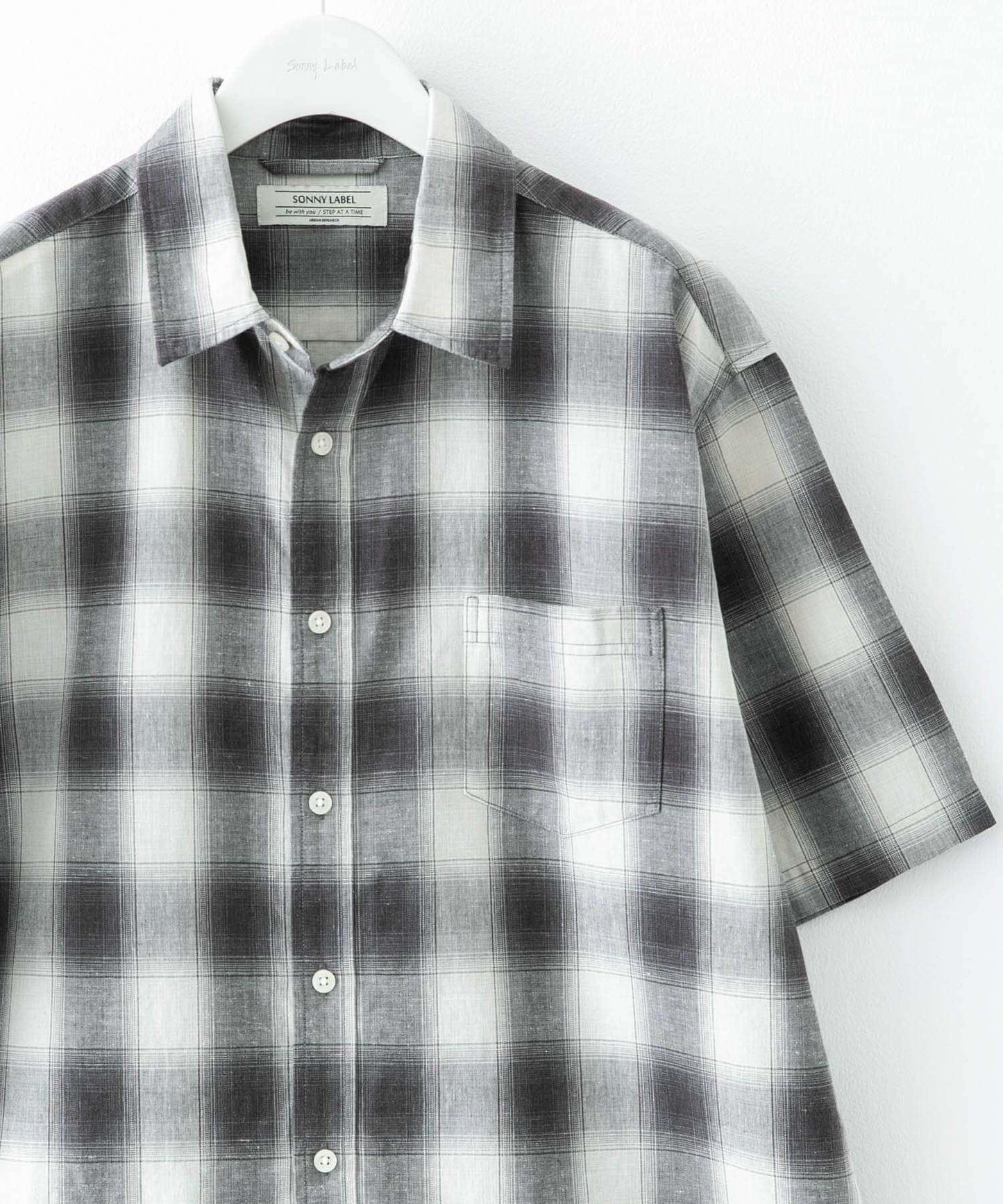 吸水速幹/接觸涼感亞麻混紡短袖襯衫