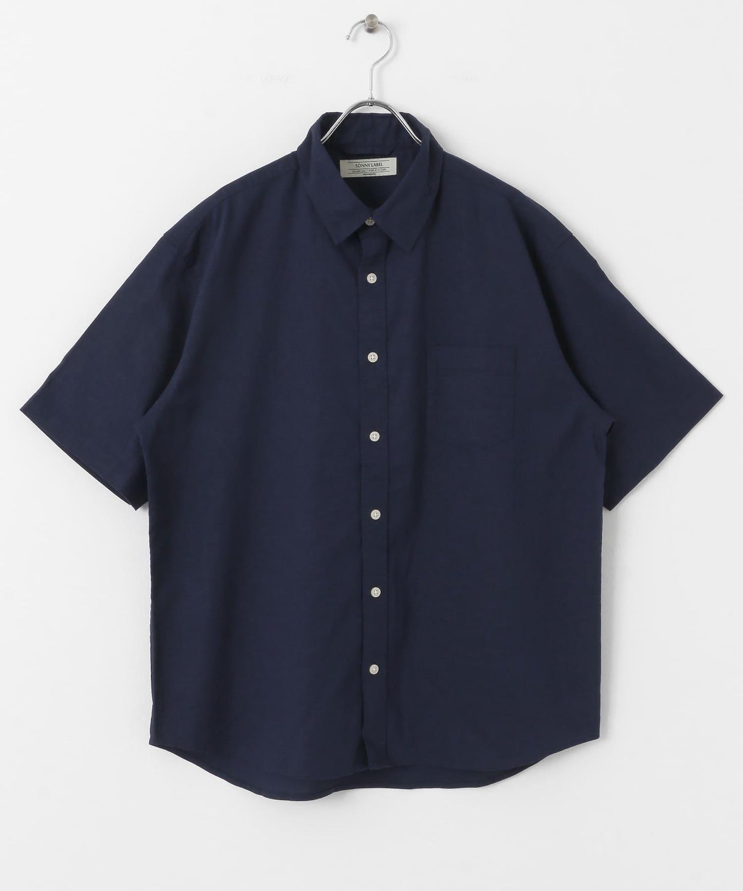 吸水速幹/接觸涼感亞麻混紡短袖襯衫