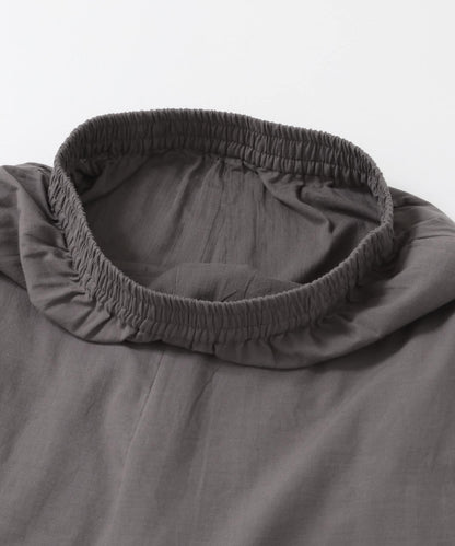 刺繡棉吊帶上衣×褲子套裝