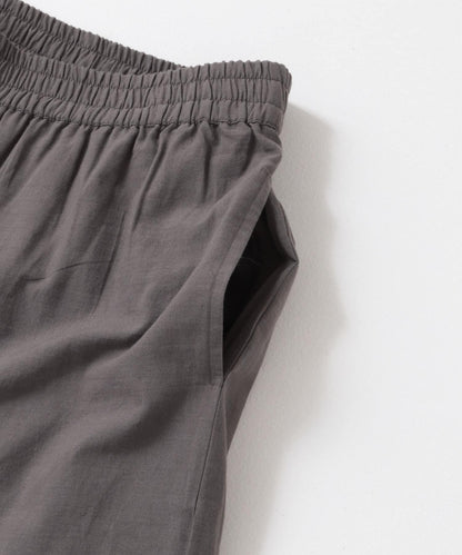 刺繡棉吊帶上衣×褲子套裝