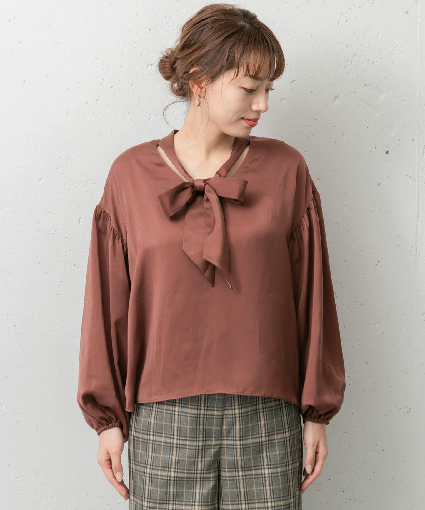 2WAY立領蝴蝶結襯衫